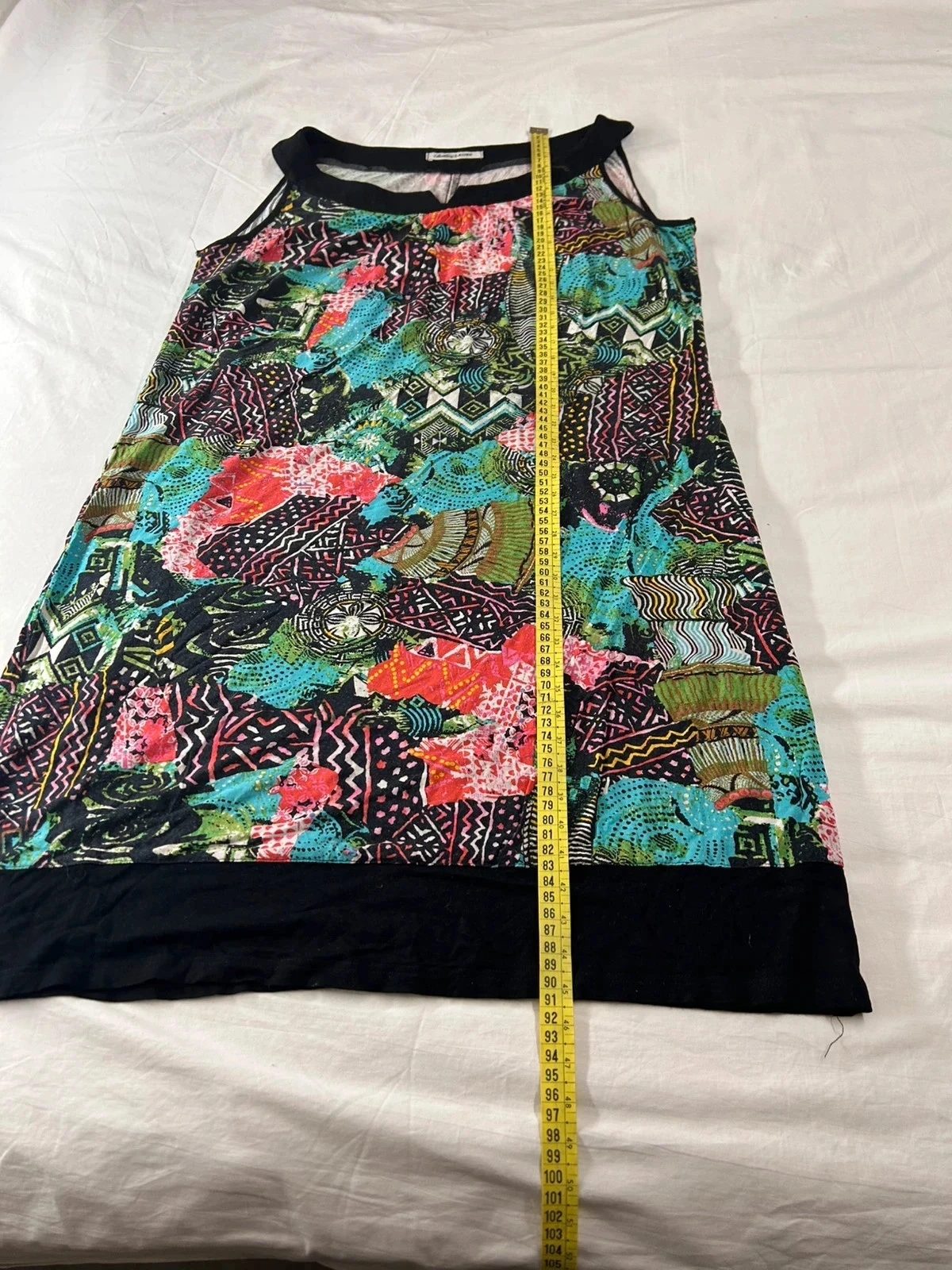 Vintage multicolore geprint tanktop christine laure – photo 9